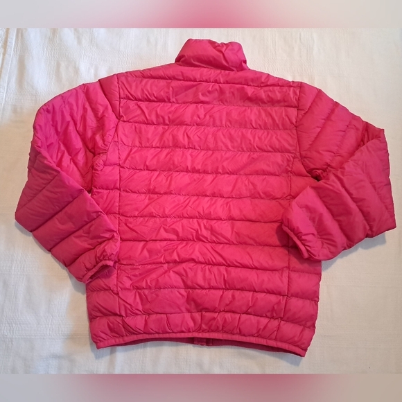 Eddie Bauer girls size Medium or 10-12 bubblegum pink duck down puffer jacket - Picture 4 of 6